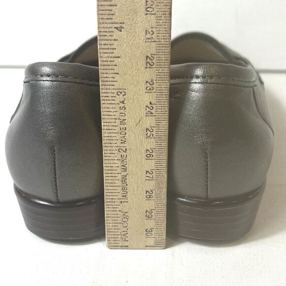 SAS Tripad Comfort Womens 8 S Metallic Pewter Leather Shoes Casual Flats Slip On - Picture 9 of 11